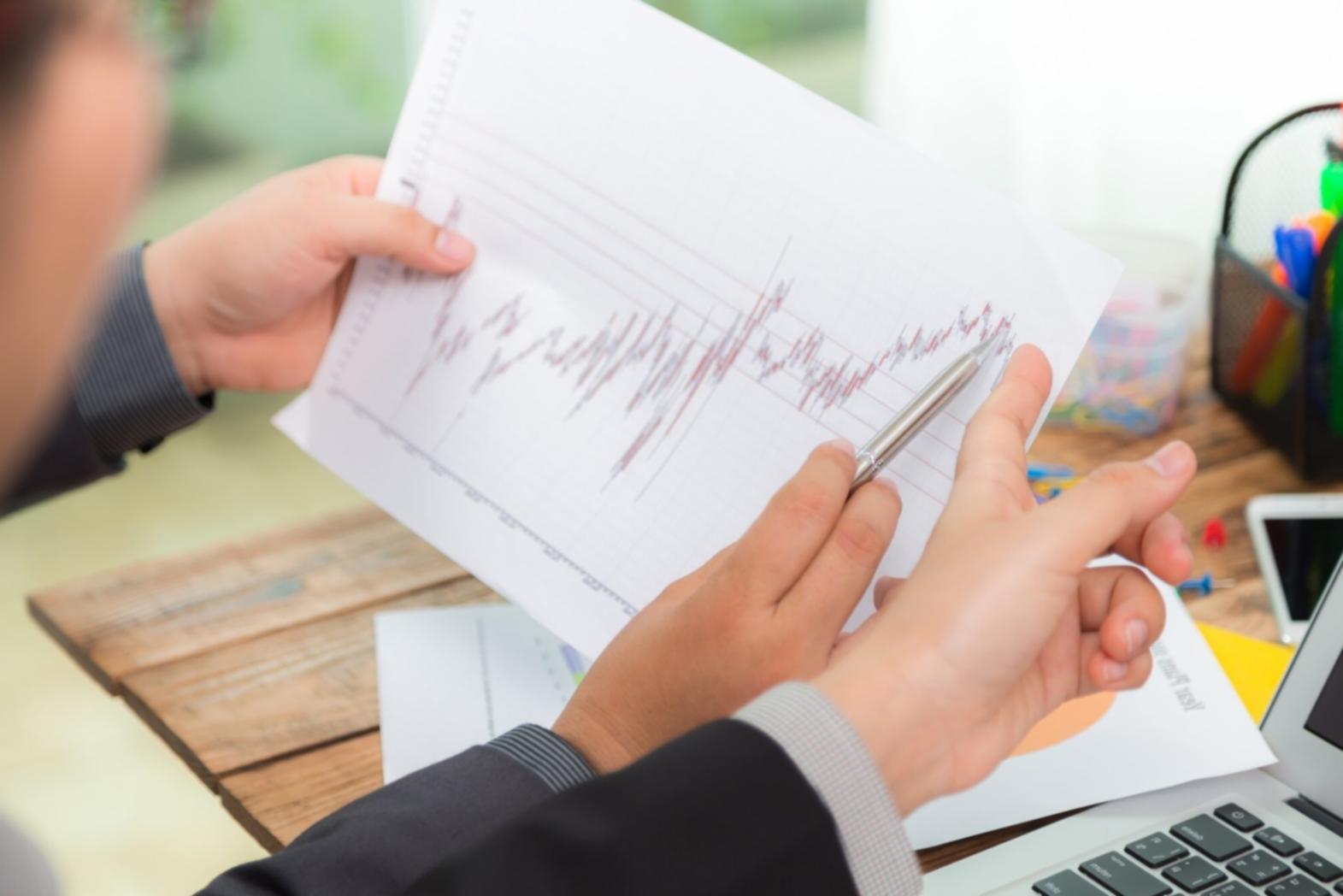 Detailed view of financial modeling workspace with scenario analysis charts